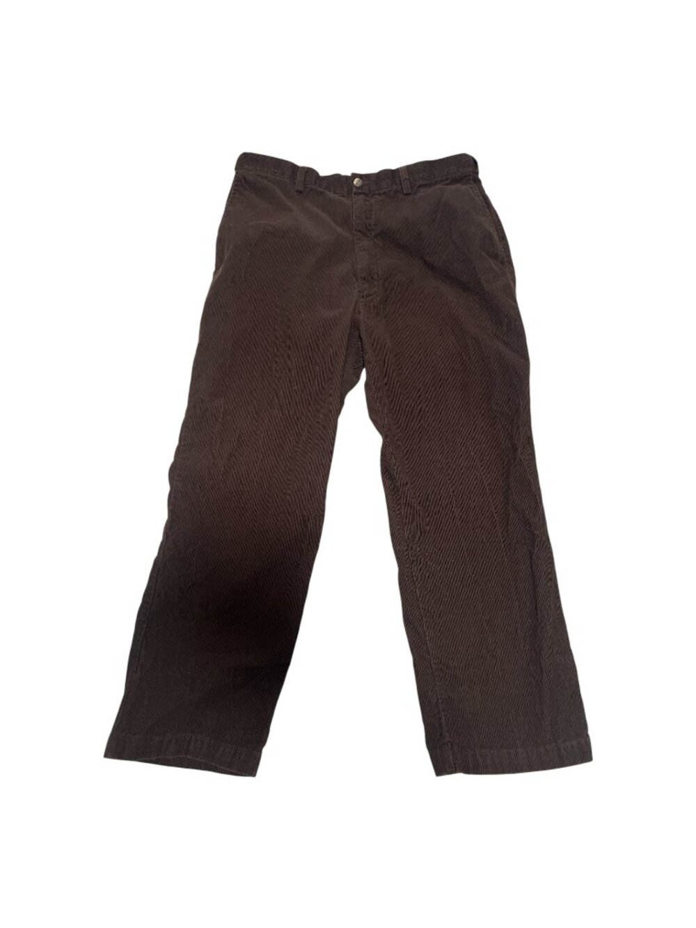 Corduroy Mens Pants 36 x 29 Haggar Dark Brown Straight Leg Vintage